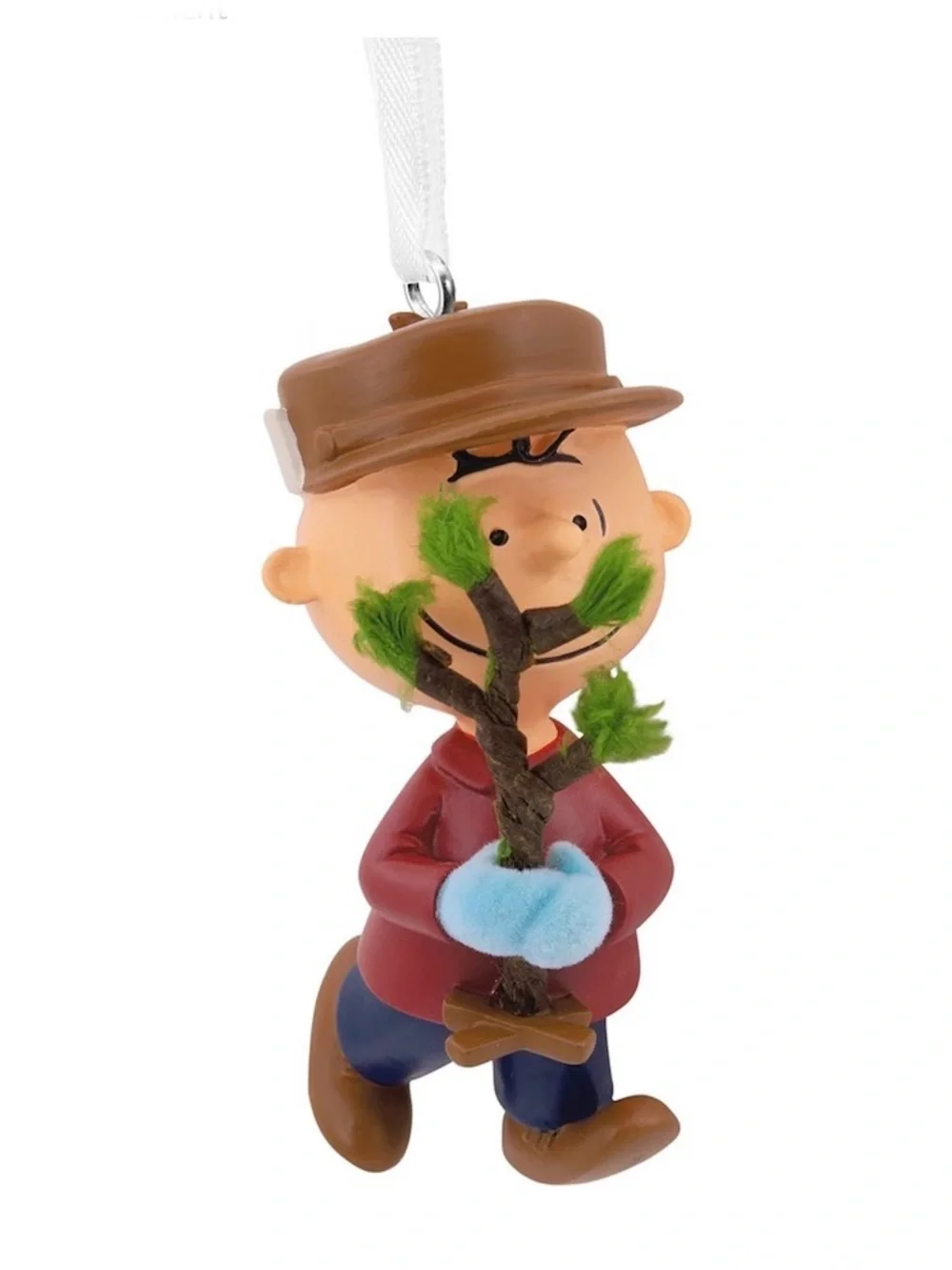 Hallmark Peanuts Charlie Brown with Tree Christmas Ornament